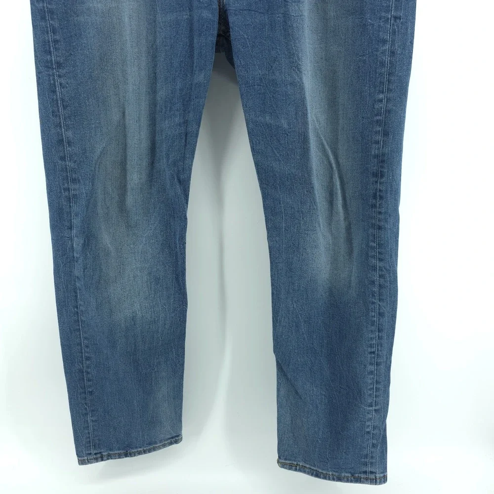 Levi's 502 Blue Jeans Mens 38X32‎ Measured 38X31 Taper Fit Comfort Stretch Denim